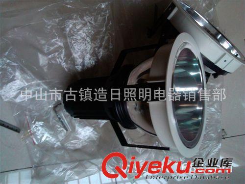 高档8寸竖式竖装单螺口暗装70W光杯筒灯，酒店展厅商场洗墙筒灯。