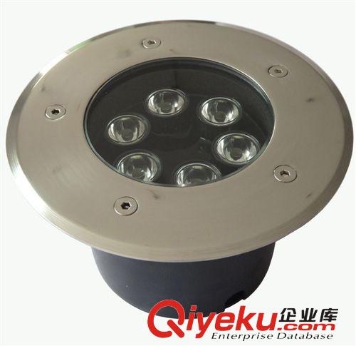 厂家直销大功率6*1W黑色LED埋地灯IP67防水有CE认证