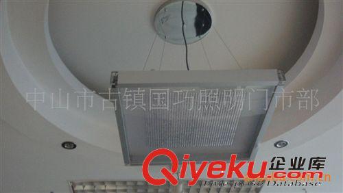 LED/60W方形吸顶吊线灯盘/铝材面框