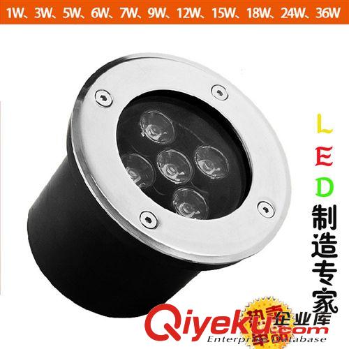 LED投射灯 LED地埋灯 防水高亮度圆形地埋灯景观灯