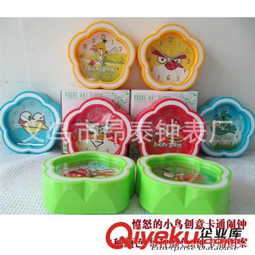 愤怒的小鸟卡通流行时尚闹钟 高档彩色塑料闹钟 创意新奇趣味闹钟