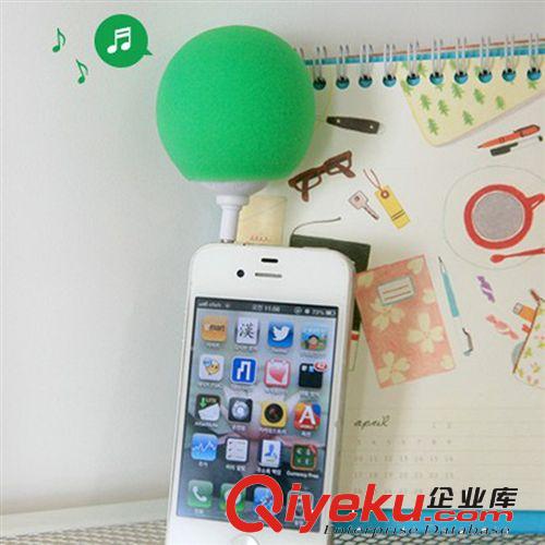 迷你圆球汽球小音响3.5接口迷你手机mp3平板电脑小音箱