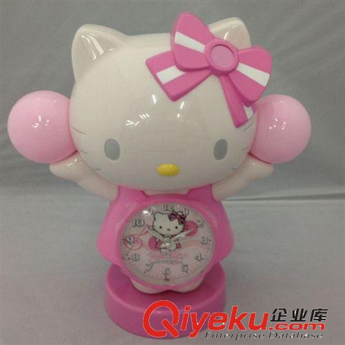 韩版时尚创意卡通hellokitty彩球天使会说话（韩语）闹钟