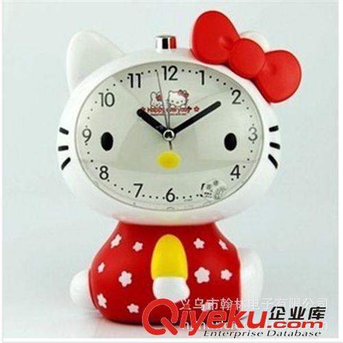 hello kitty创意时尚 静音夜光会说话闹钟 可爱卡通语音儿童闹钟