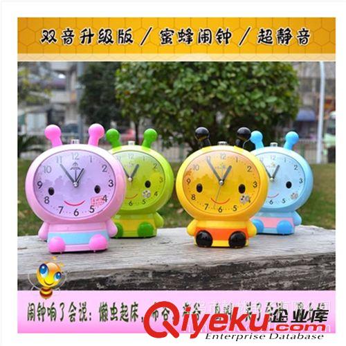 超静音超可爱小蜜蜂真人语音说话闹钟 懒虫起床 带夜光 色彩鲜艳