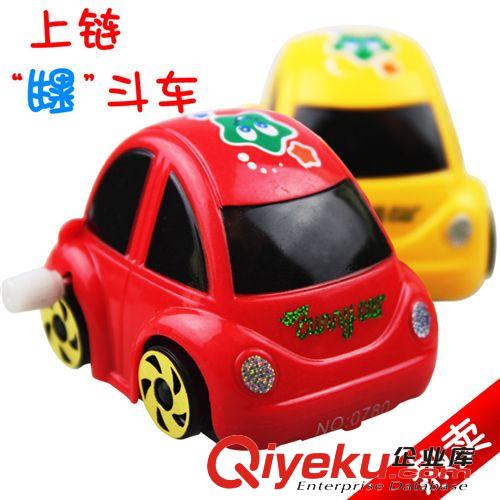 0780A上链翻跟斗小汽车 迷你发条玩具 旋转翻跟斗小车 地摊热卖