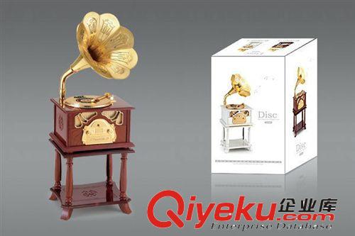 带底座上海滩复古留声机音乐盒 八音盒 创意礼品赠品 精品 批发