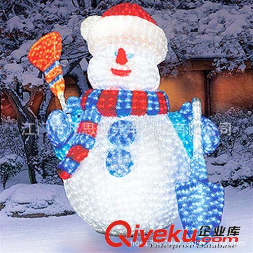 厂家直销 拉丝雪人 雪人造型灯 滴胶雪人