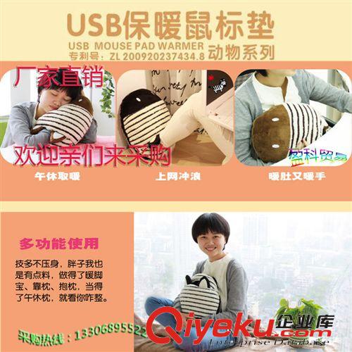 批发龙猫usb发热暖脚宝 斑马抱枕暖脚器伊品堂正品可拆洗超大毛绒