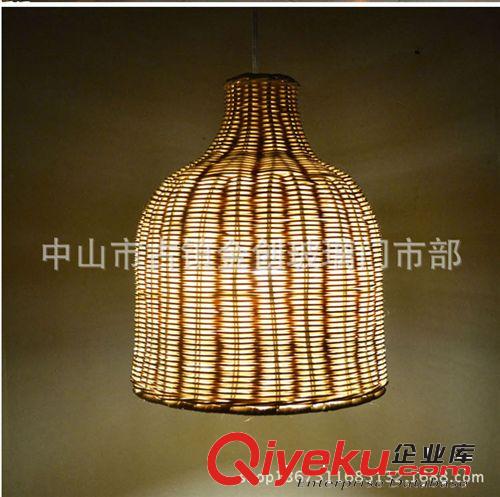 厂家直销外贸手工编织藤艺吊灯 藤编灯田园餐厅灯 卧室灯书房灯饰