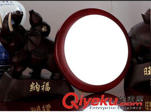 实木亚克力卧室餐厅灯具现代简约中式灯饰LED中式圆形吸顶灯新款