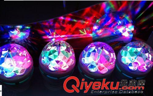 4.7元/台LED七彩旋转灯泡/LED舞台灯、LED水晶魔球灯