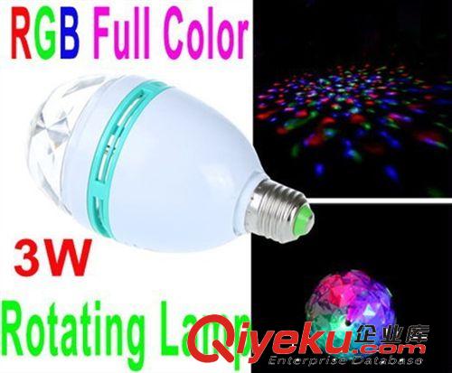 超便宜 印度版 RGB七彩自动旋转LED舞台灯光 KTV激光灯水晶魔球