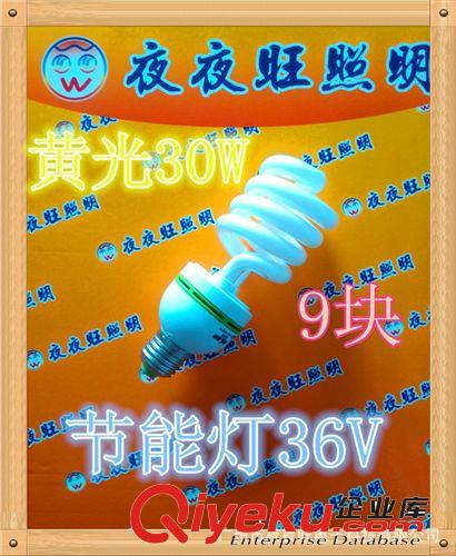 夜夜旺大量现货低压交直流36V节能灯 隧道灯 36V 30W节能灯
