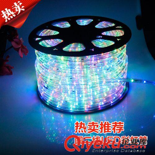 防水彩灯闪灯串灯条 节日led彩灯带 彩虹管 霓虹灯 扁三线圆二线