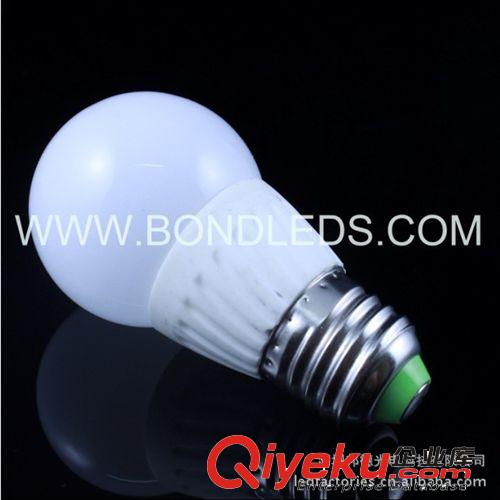 厂家直销超长寿命高亮度3W大功率球泡灯 led灯具