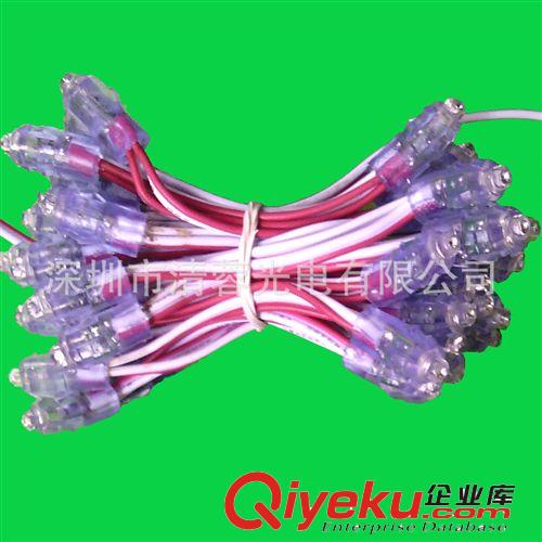 供应高亮、稳定LED外露穿孔发光字Ｆ９草帽软胶红光灯串