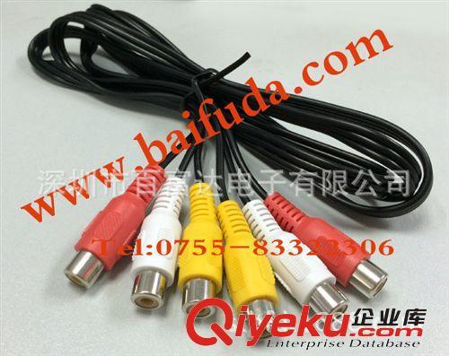 供应6头AV信号线，3RCA母对3RCA母头，RCA音频线视频线