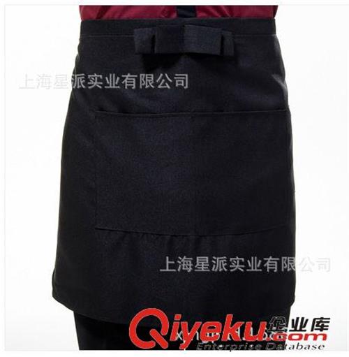 上海工厂直销男女吧台围裙制作半身系腰纯棉广告围裙韩版围裙餐厅
