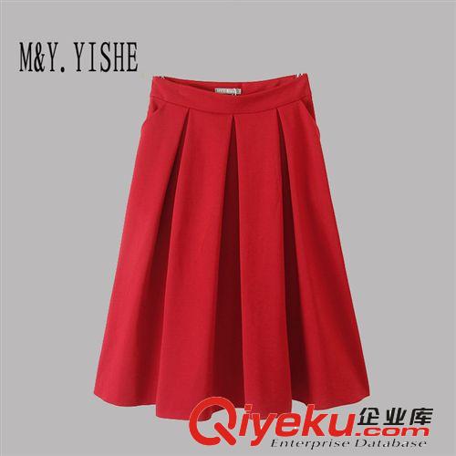 M&Y.YISHE2014新款秋冬女装专柜私人订制高腰显瘦大摆裙169