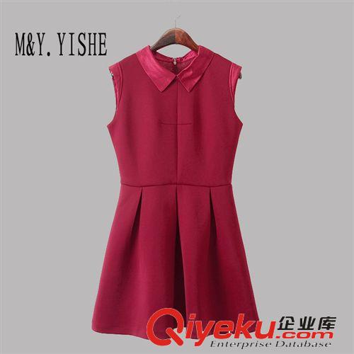 M&Y.YISHE2014新款秋季女装专柜xx同款娃娃领打底衫连衣裙158