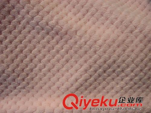 贝贝绒 格子经编珊瑚绒beibei fleece