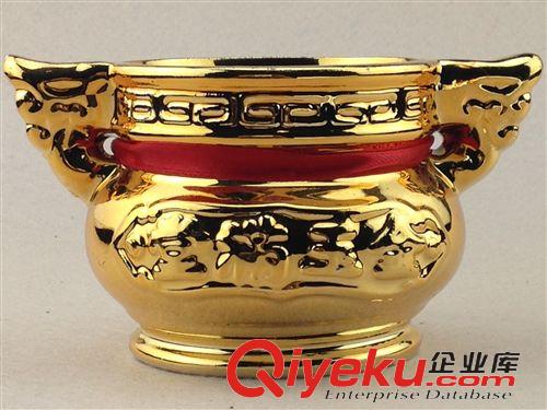 香炉 xx促销黄金招财炉 电镀工艺香炉 佛教用品潮州陶瓷工艺品批发