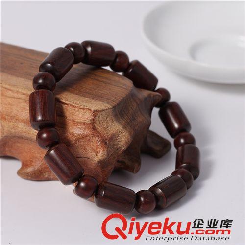 木质类佛珠 厂家直销小叶紫檀藏式桶珠加圆珠手串 10mm高密顺纹木质佛珠手链