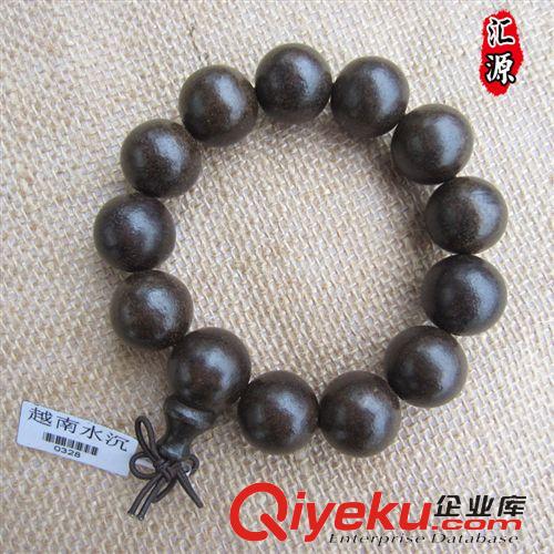 木质类佛珠 厂家供应 越南天然水沉香佛珠手链 20mm/15mm手串念珠男女款