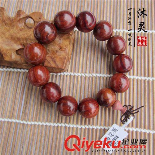 木质类佛珠 厂家直销 天然海南花梨木佛珠手链 15mm18mm正宗木手串手饰品批发