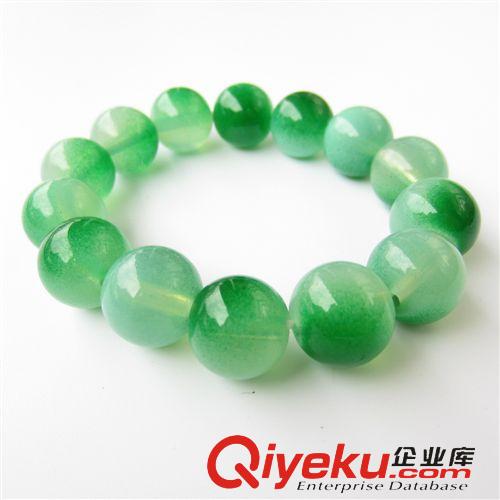 宝石手链 14mm水晶石手链 彩色水晶手链 女式情侣手链 佛珠饰品
