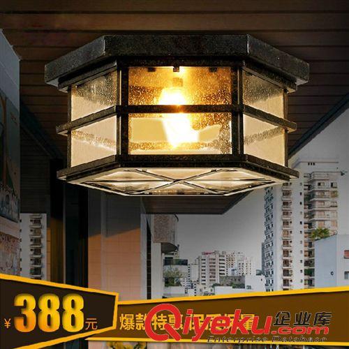 吸顶灯 LED吸顶灯批发 地中海复古灯 美式创意工业吸顶灯 户外过道吸顶灯