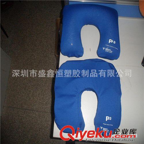 布套枕，棉布枕 惠普广告吹气枕头 拉架棉吹气枕 u型旅行颈枕【可定制LOGO】