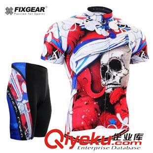 短袖骑行服 fixgear新品自行车骑行服短袖套装男款速干骑行短裤厂家直销19R2