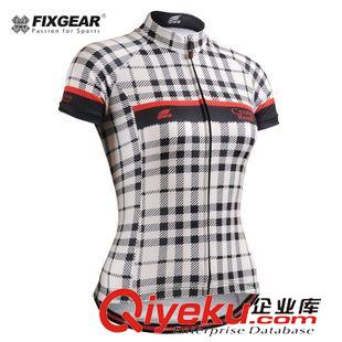 短袖骑行服 FIXGEAR女式自行车短袖骑行服套装夏季速干厂家直销可定制CS-W102