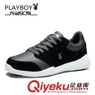 运动鞋 跑步鞋 PLAYBOY/花花公子xx2015秋季新款轻质运动休闲鞋皮面男士旅游鞋