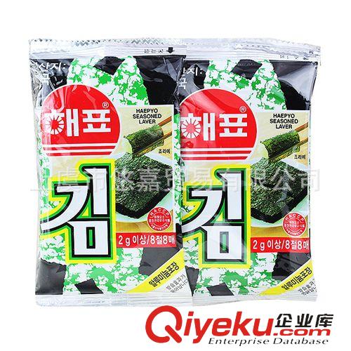 散装商品 韩国进口海苔进口零食 海牌海飘海苔 即食烤紫菜20g 包饭低盐即食