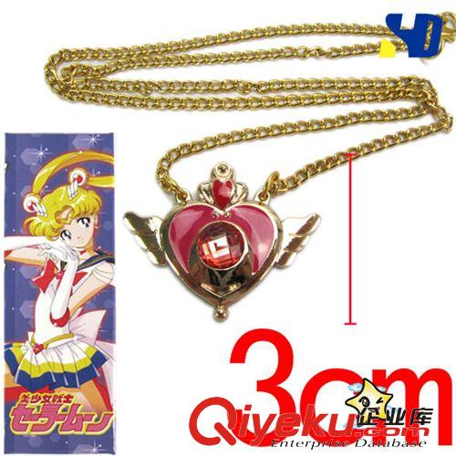 服饰、配饰 halderxx美少女战士金色项链盒装心形翅膀 Sailor Moon动漫周边