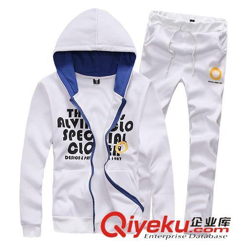 运动套装 爆款男装新款卫衣套装男式时尚加绒字母印花运动套装卫衣班服批发
