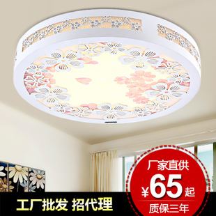 吸顶灯 卧室灯LED吸顶灯田园木艺客厅灯书房灯餐厅灯具厂家批发2080