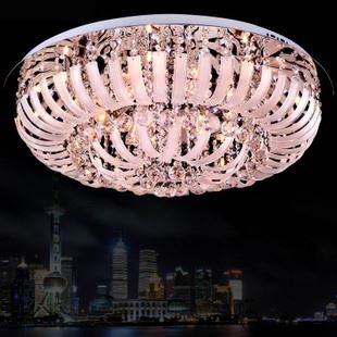 客厅 led吸顶灯现代简约水晶灯温馨客厅灯卧室灯圆形厂家直销批发580