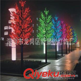 LED樱花树灯 直销高仿真LED树灯2.8米树户外防水出口外销LED发光树节日装饰