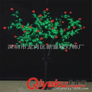 LED玫瑰花、丁香花、球形磨菇花树灯 2015新款 3米LED玫瑰花树灯 户外庭院装饰彩灯