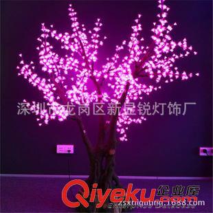 LED盆景仿傎树灯 新锐厂家直销 led装饰景观树灯小梅花粉布花盆景LED仿真树灯