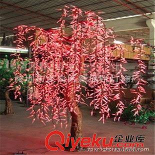 LED发光柳树灯 【订】直销 发光LED仿真柳树灯 高5m 绿色6144灯 超低价出售
