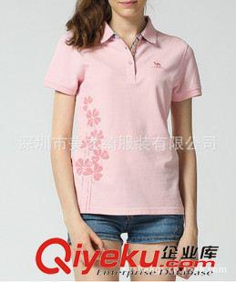 订做女式T恤衫 厂家订做男女款翻领t恤衫、女式T恤衫 文化衫 可订制公司LOGO