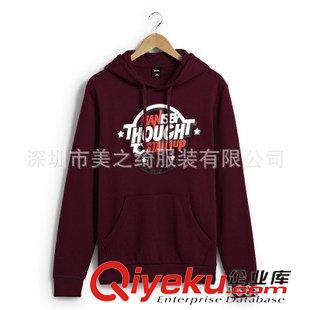 男式卫衣 套头衫订做 2014新款卫衣 摇粒绒双面卫衣 帽t 拉链连帽休闲专业厂家订做