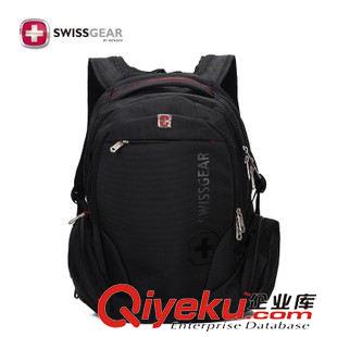 SWISSGEAR 瑞士军刀双肩包商务男士15寸多功能笔记本电脑背包黑色 SA-8118