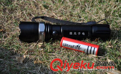 調焦大功率強光 CREE Q5 XPE旋轉變焦充電手電筒 批發低價 套裝原始圖片2