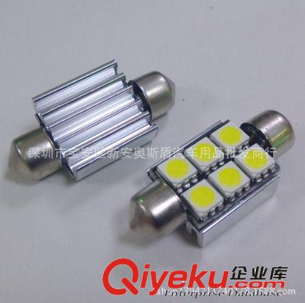 汽車LED閱讀燈 車頂燈 6LED燈泡頂燈 內飾燈 雙尖閱讀燈36/39mm原始圖片3